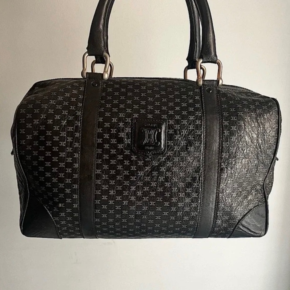 Vintage Céline Macadam Boston Bag
